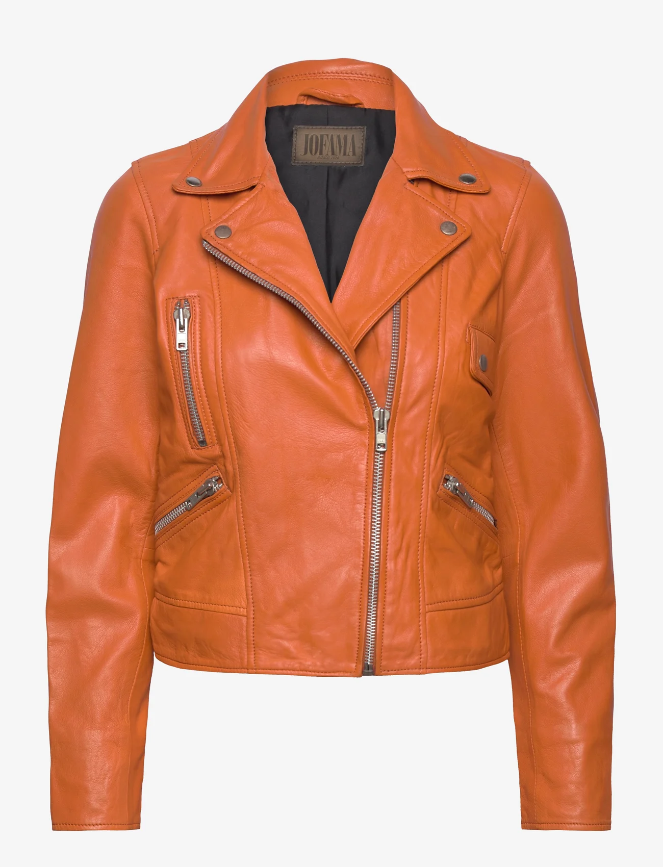 Jofama - Kaley Leather Biker - kevättakit - orange - 0
