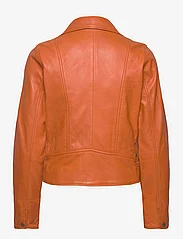 Jofama - Kaley Leather Biker - spring jackets - orange - 1