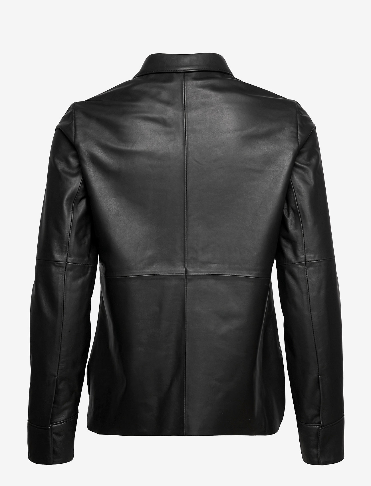Jofama - Anne Leather Shirt Jacket - black - 1