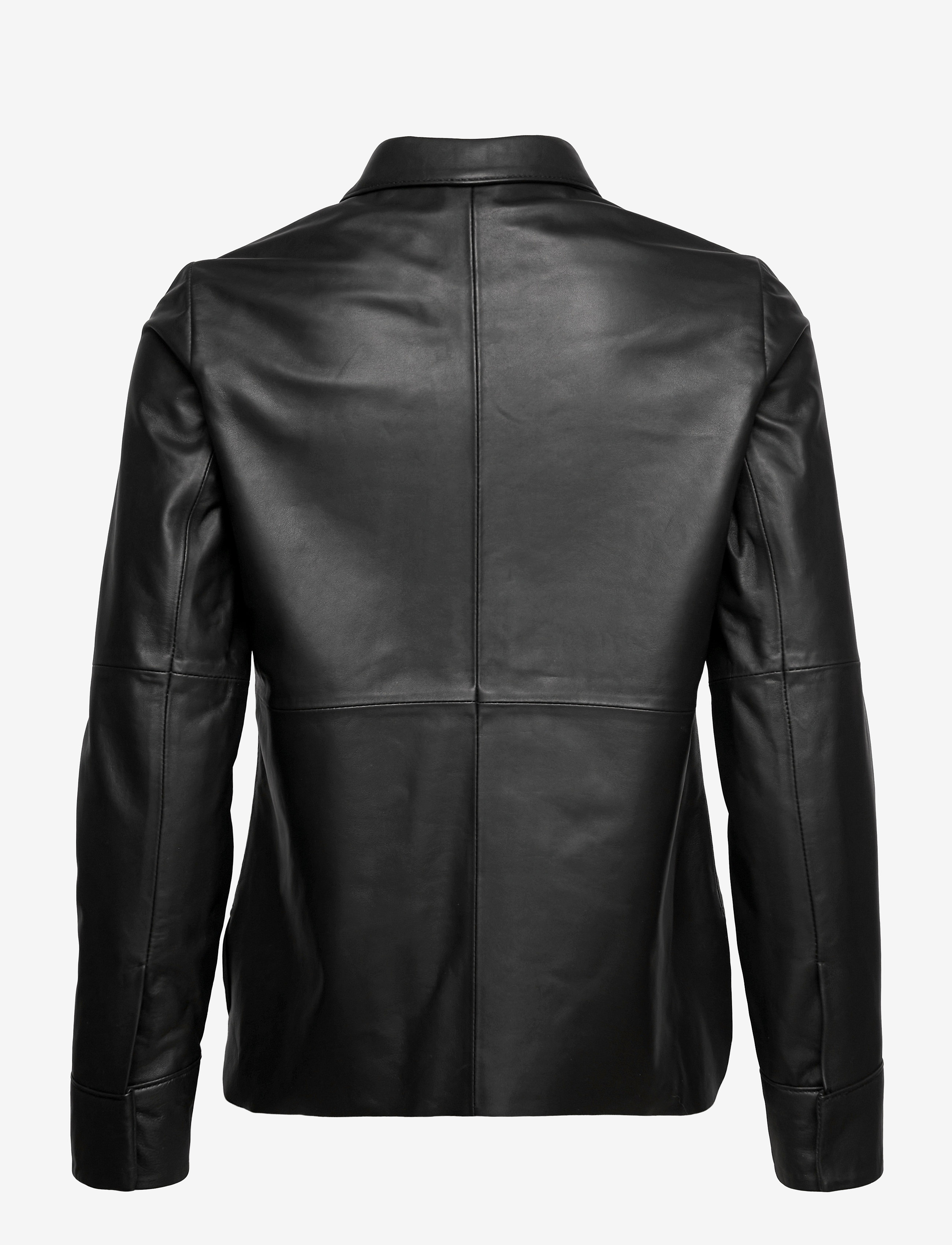 Jofama - Anne Leather Shirt Jacket - black - 1