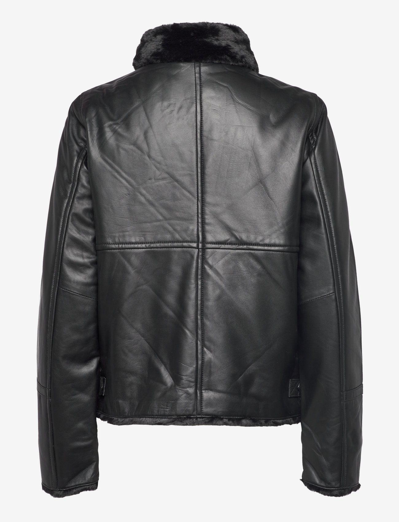 Jofama - Alice Leather Bomber Jacket - black - 1