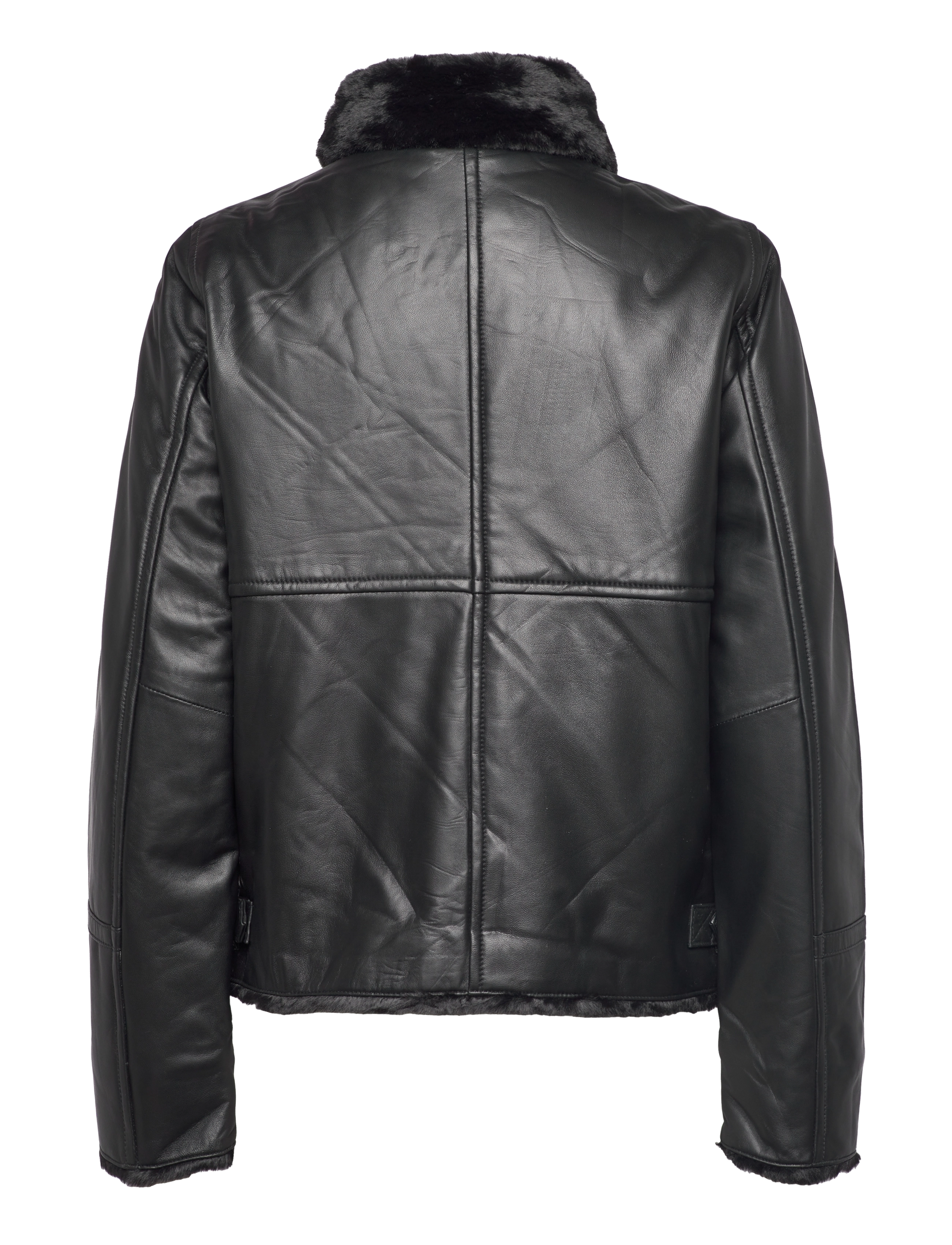 Jofama - Alice Leather Bomber Jacket - black - 1