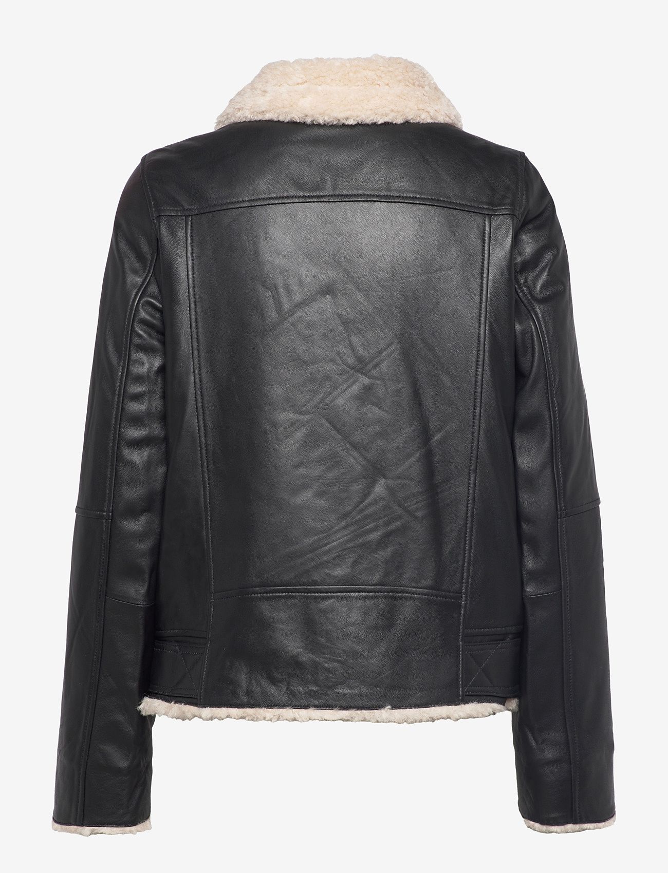 Jofama - Bea Shearling Leather Biker - lederjacken - black - 2