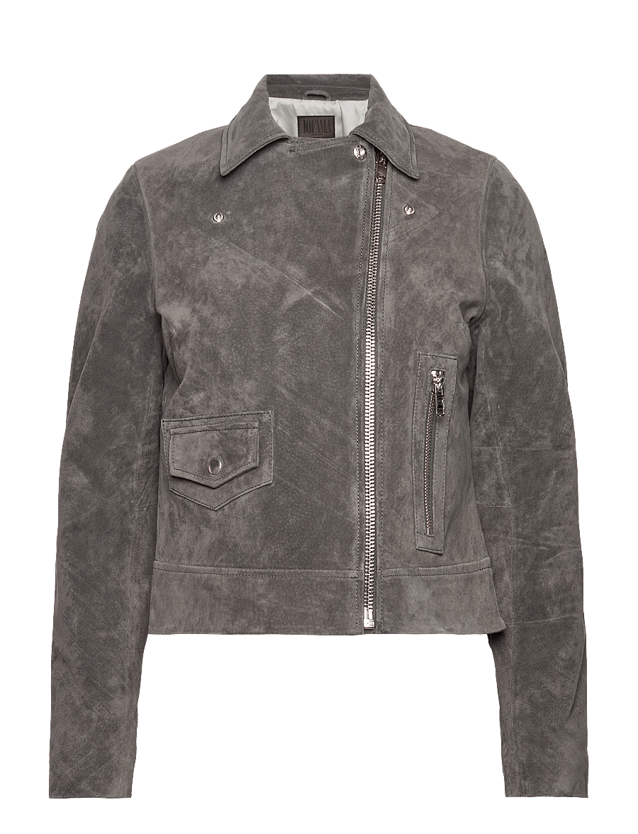 Jofama - Andrea Suede Biker - jacken - dusk green - 1