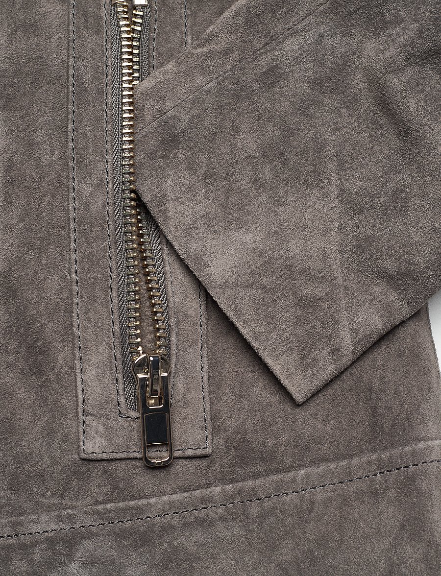 Jofama - Andrea Suede Biker - jacken - dusk green - 4