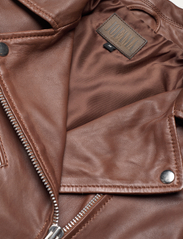 Jofama - Rachel Leather Biker - spring jackets - cognac - 3