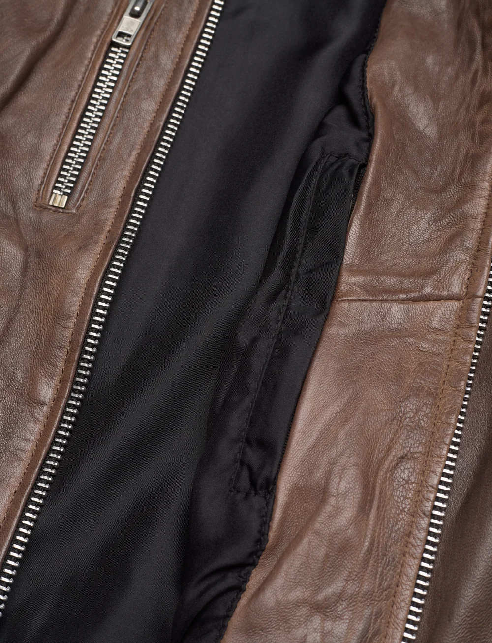 Jofama - Esther Racer Jacket - læderjakker - mole - 4