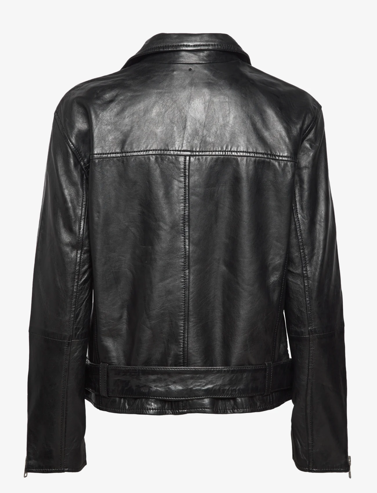 Jofama - Tessa Belted Oversized Biker - spring jackets - black - 1