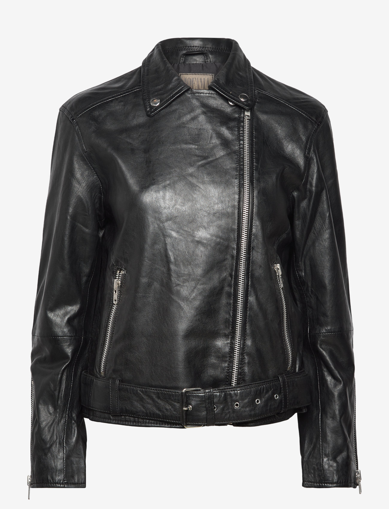Jofama - Tessa Belted Oversized Biker - kevadjakid - black - 2