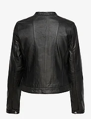 Jofama - Ariel Classic Leather Jacket - spring jackets - black - 1