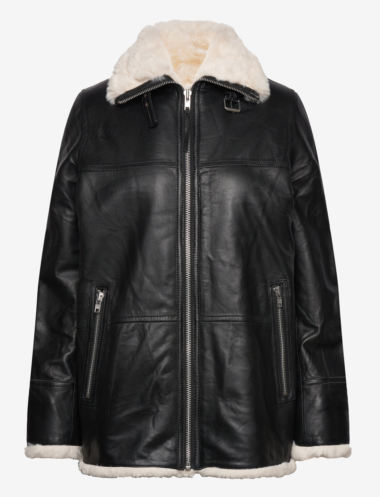Jofama - Debbie Shearling Jacket - kevadjakid - black - 0