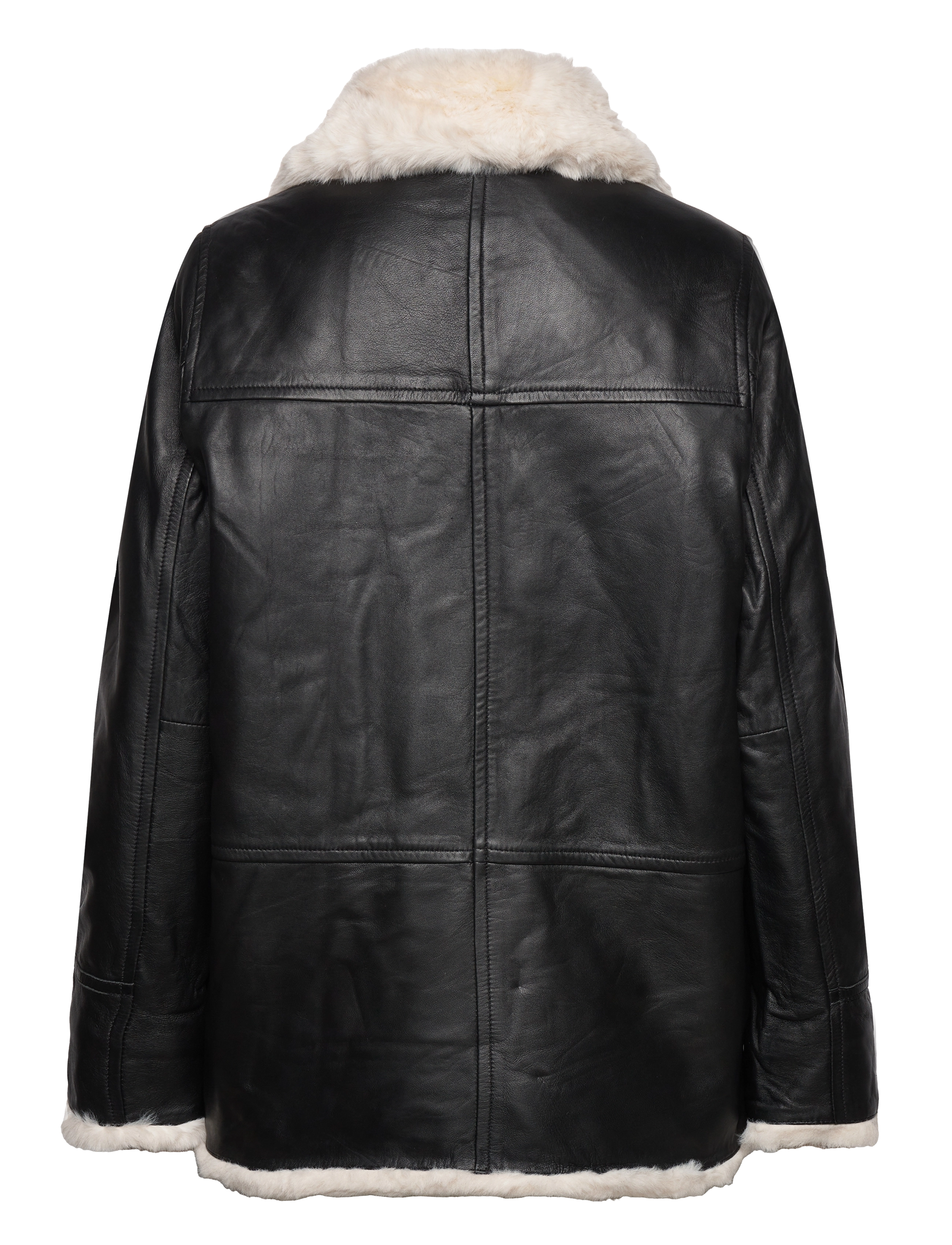 Jofama - Debbie Shearling Jacket - ulkovaatteet - black - 2