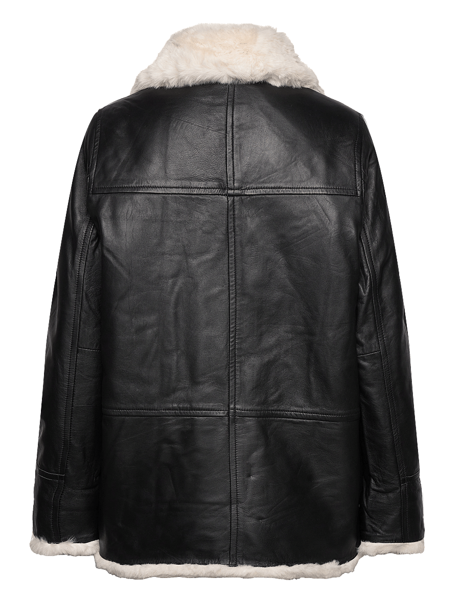 Jofama - Debbie Shearling Jacket - frühlingsjacken - black - 2