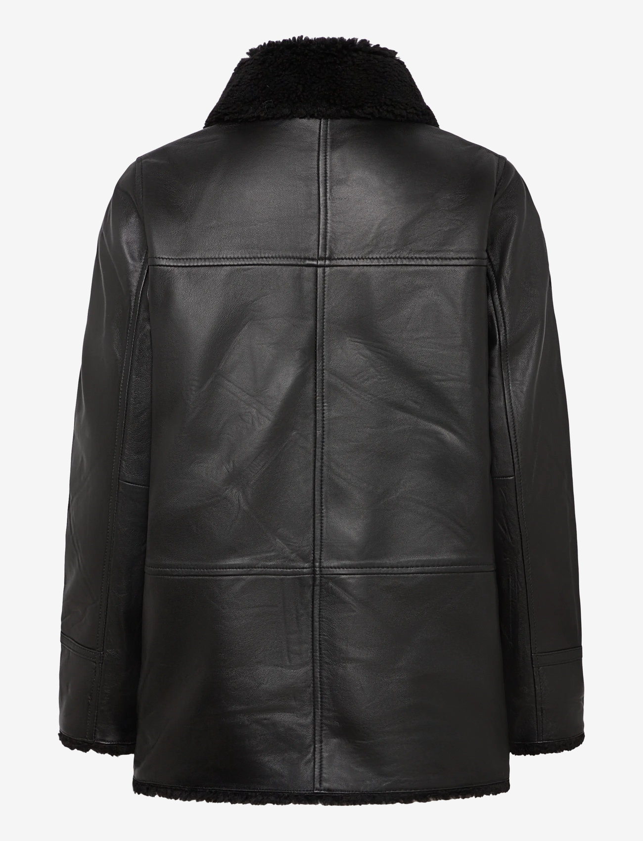 Jofama - Debbie Shearling Jacket - frühlingsjacken - black/black - 1