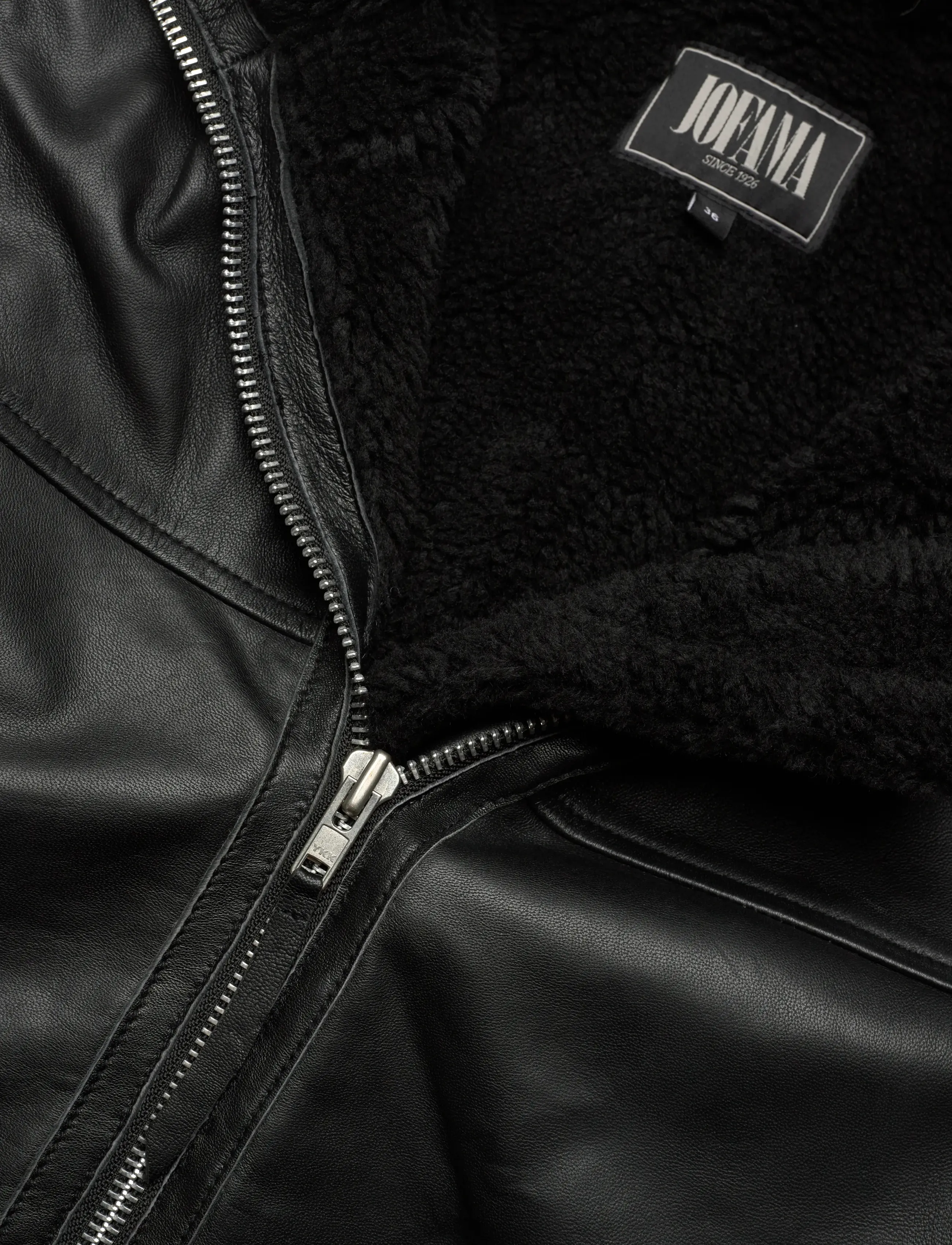 Jofama - Debbie Shearling Jacket - ytterkläder - black/black - 2