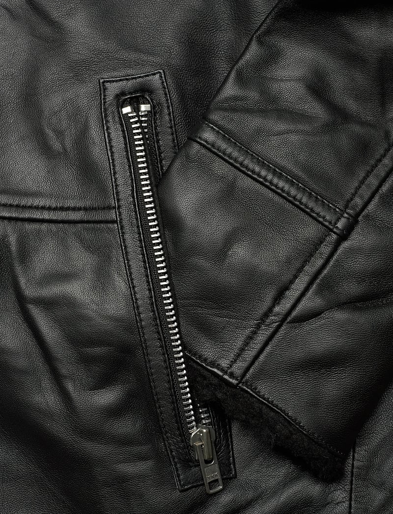 Jofama - Debbie Shearling Jacket - skinnjackor - black/black - 3