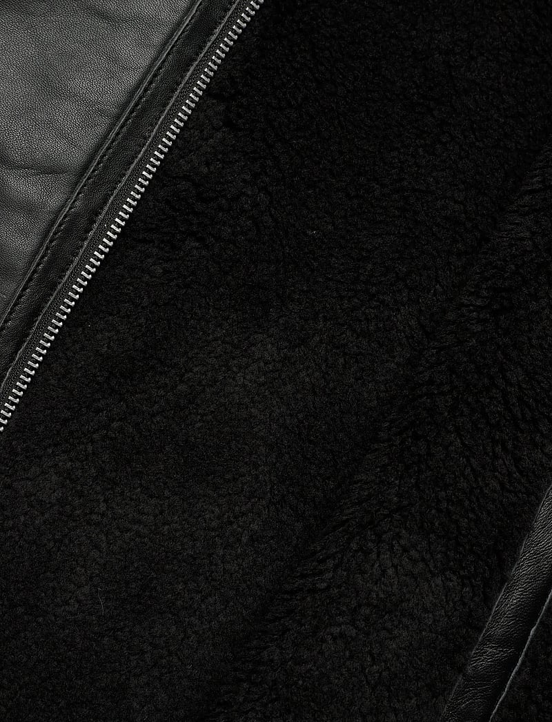 Jofama - Debbie Shearling Jacket - skinnjackor - black/black - 4