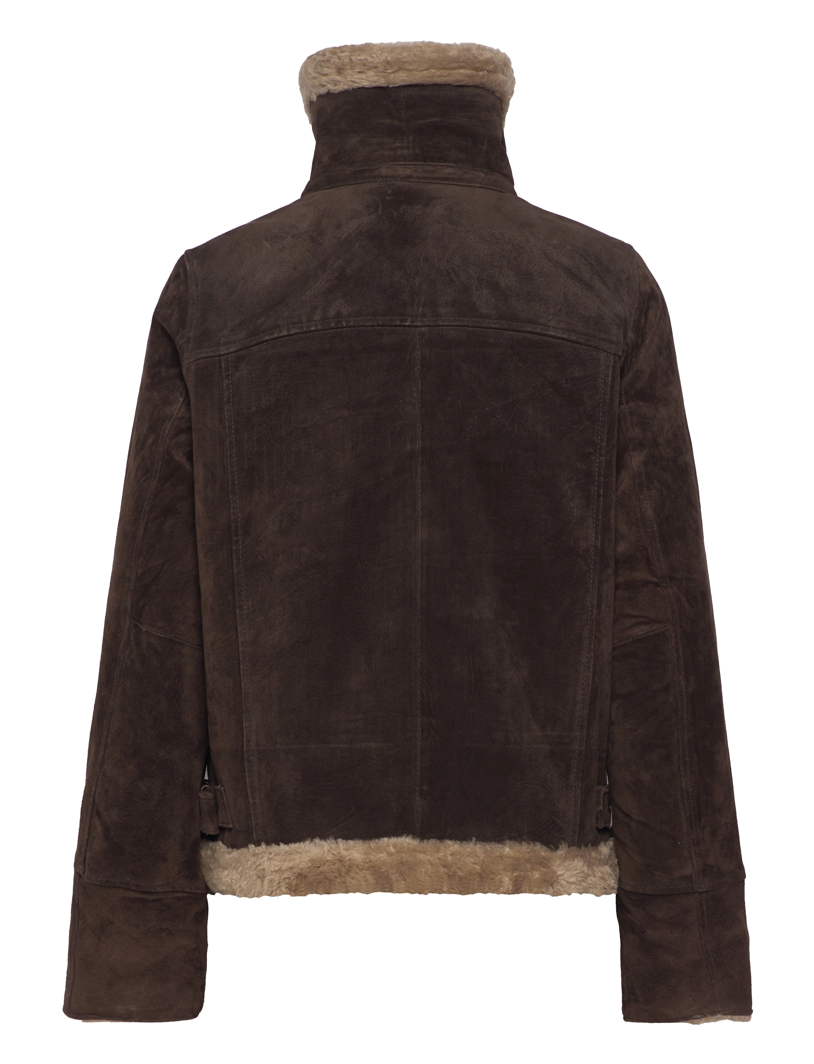 Jofama - Ciara Suede Shearling Jacket - faux fur - coffee - 2