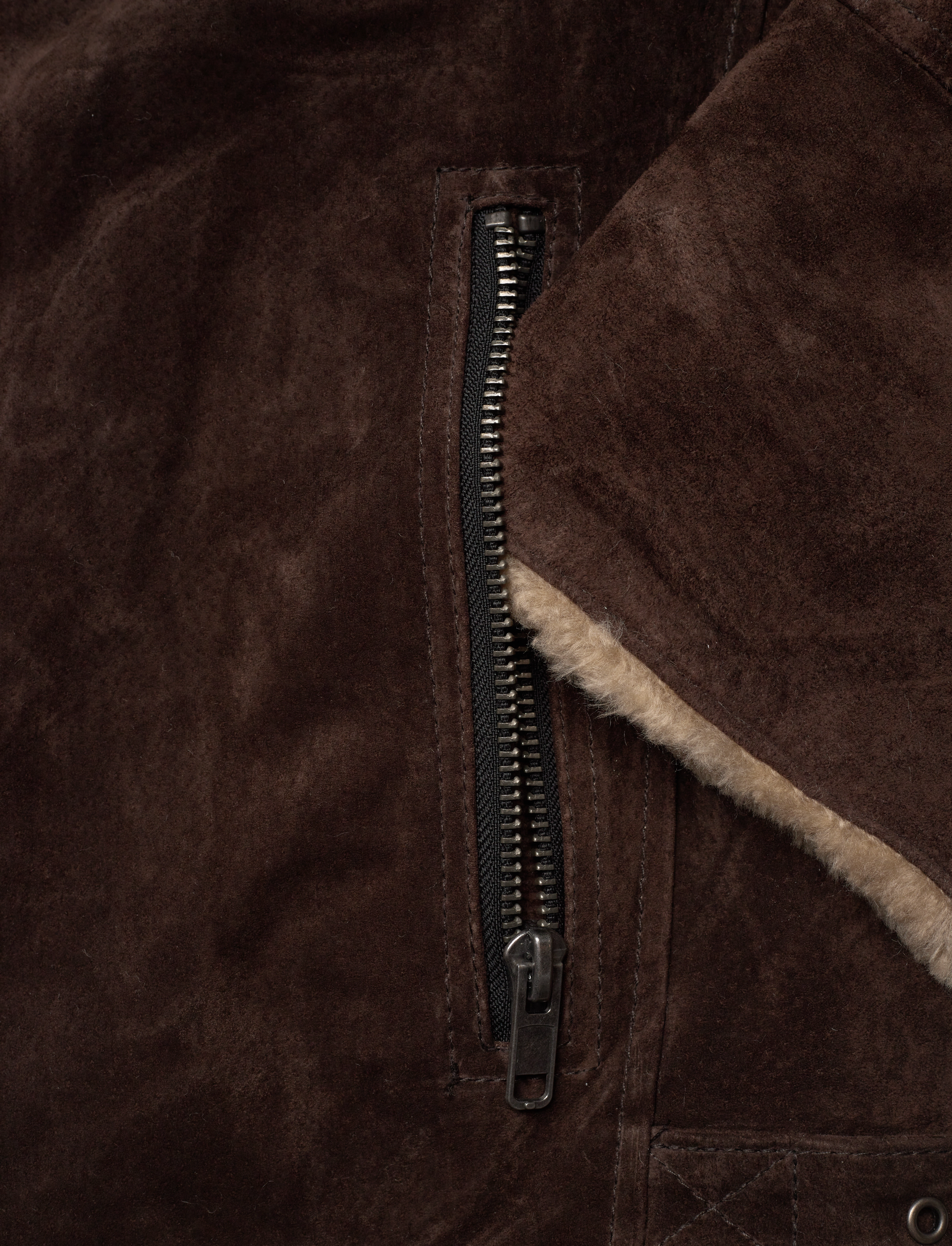 Jofama - Ciara Suede Shearling Jacket - kunstpelz - coffee - 4