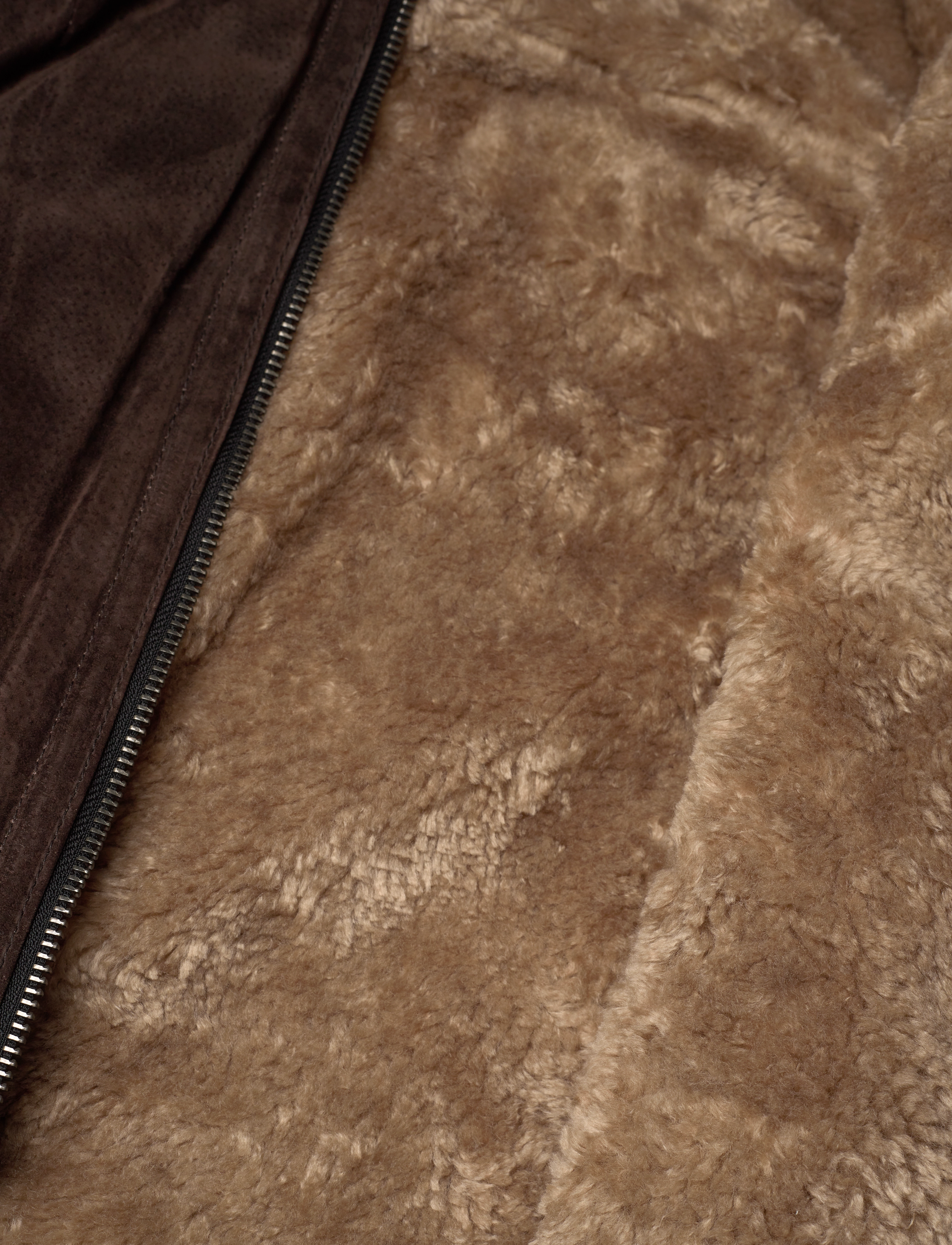 Jofama - Ciara Suede Shearling Jacket - kunstpelz - coffee - 4