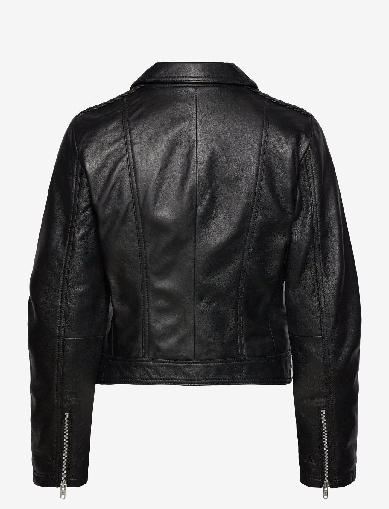 Jofama - Helen Leather Biker Jacket - lederjacken - black - 1