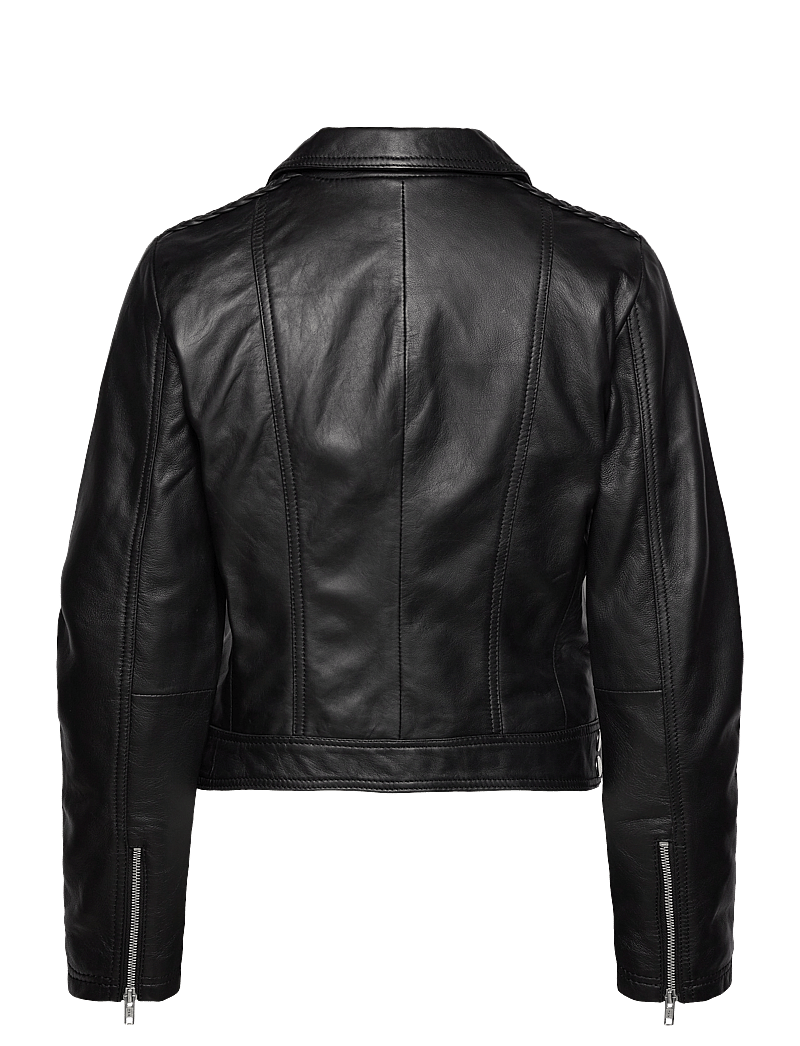 Jofama - Helen Leather Biker Jacket - lederjacken - black - 1