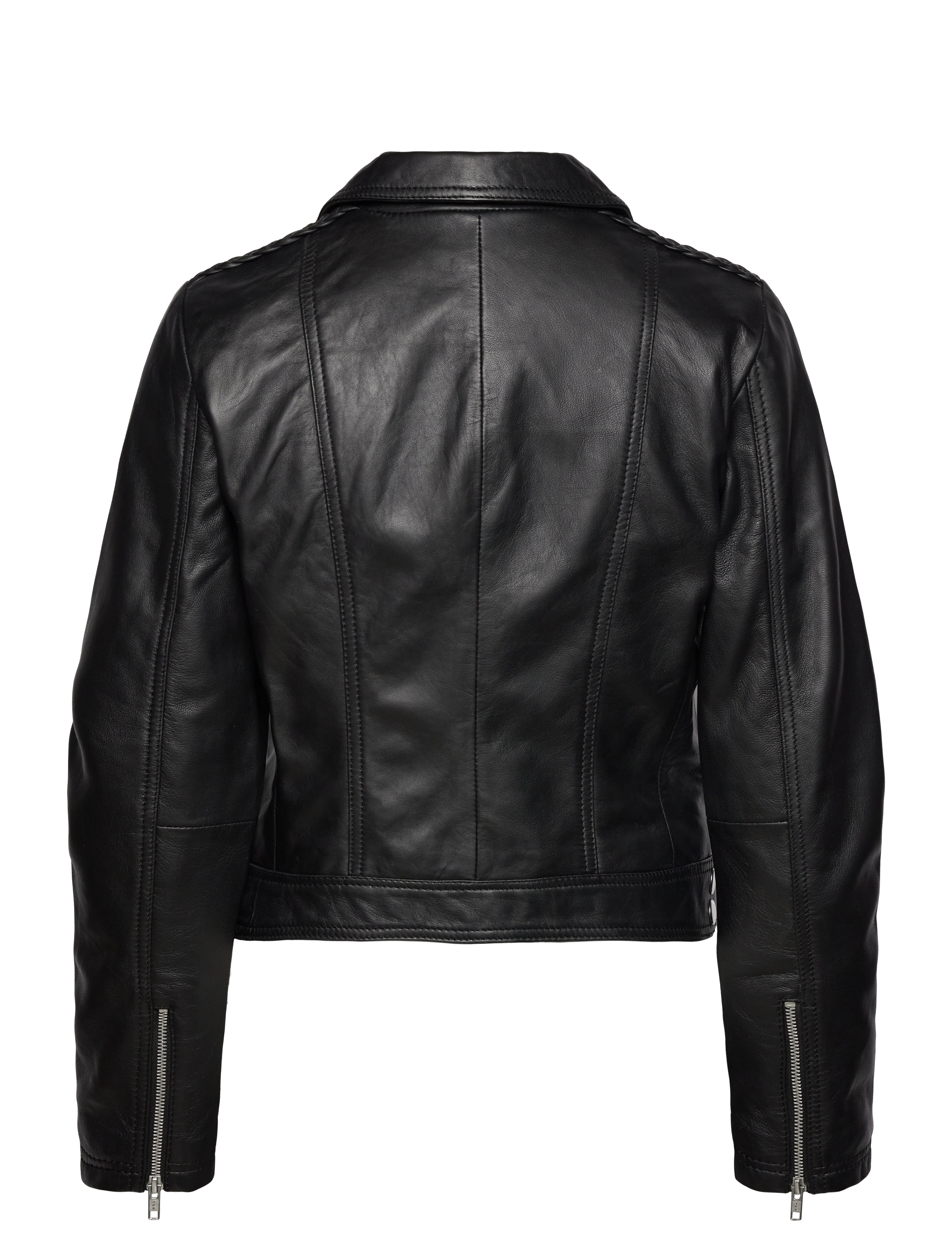 Jofama - Helen Leather Biker Jacket - odinės striukės - black - 1