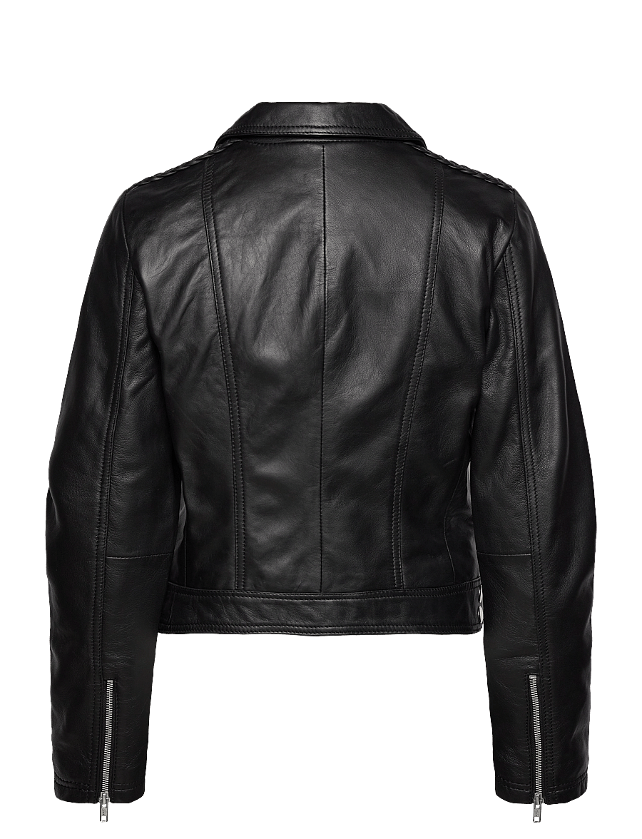 Jofama - Helen Leather Biker Jacket - pavasara jakas - black - 1
