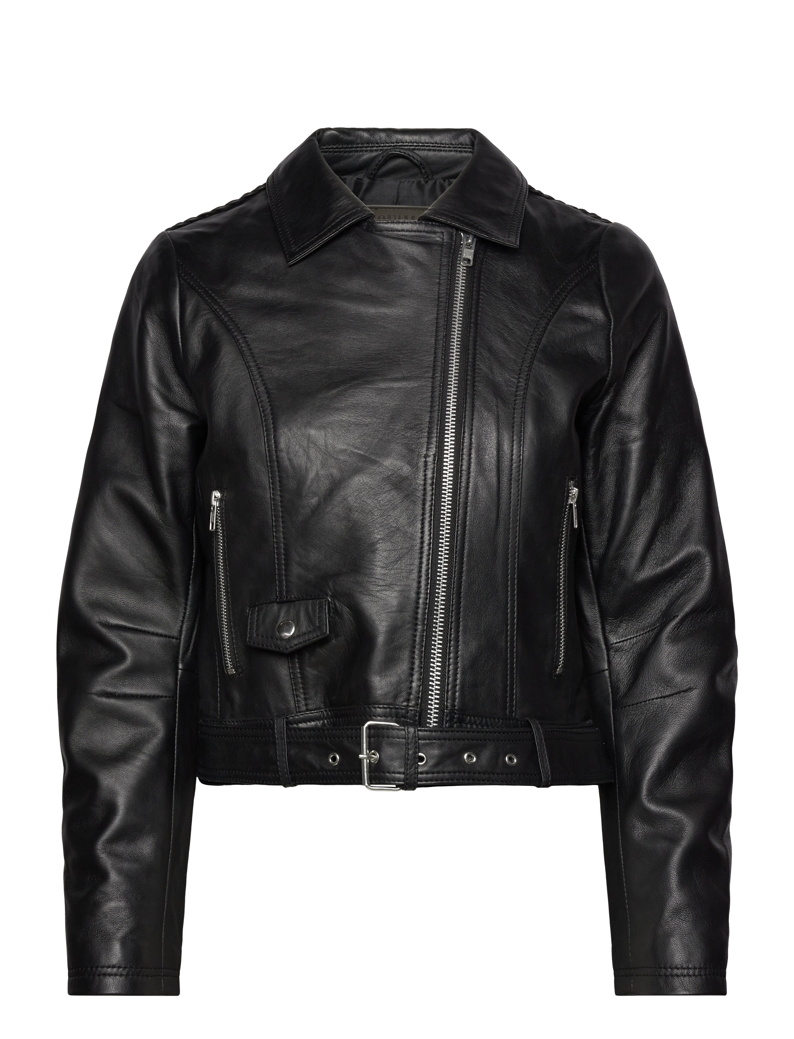 Jofama - Helen Leather Biker Jacket - odinės striukės - black - 2