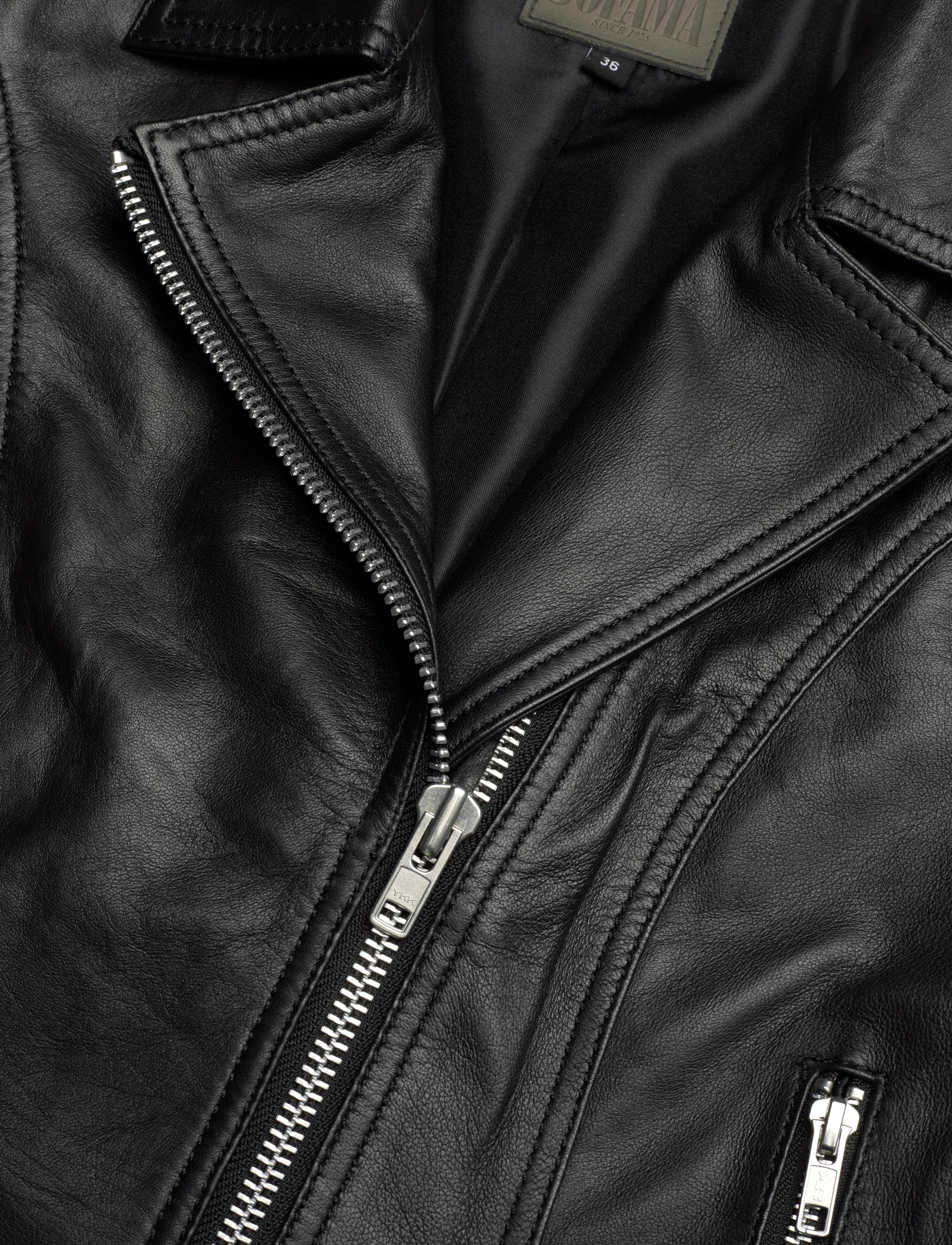 Jofama - Helen Leather Biker Jacket - odinės striukės - black - 3