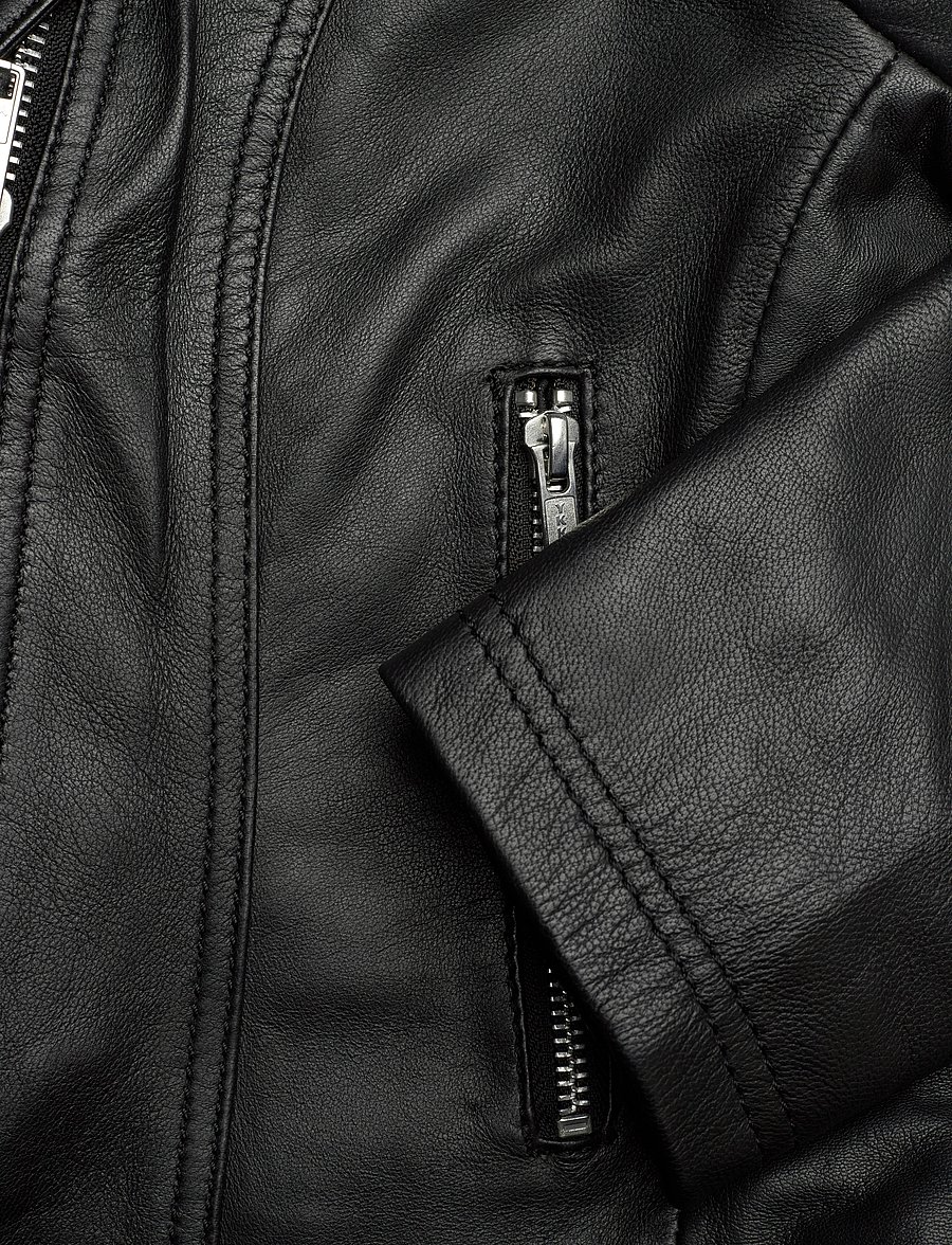 Jofama - Helen Leather Biker Jacket - pavasara jakas - black - 4
