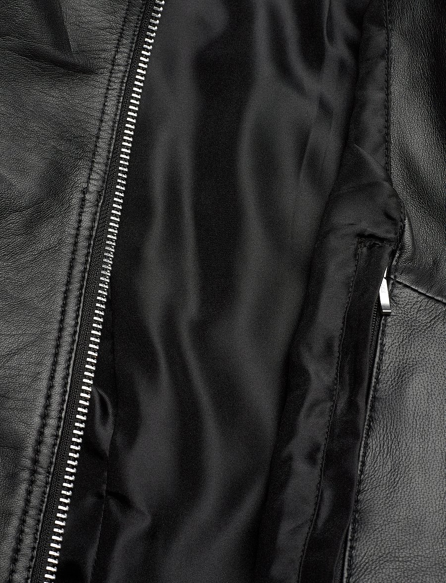 Jofama - Helen Leather Biker Jacket - pavasara jakas - black - 5