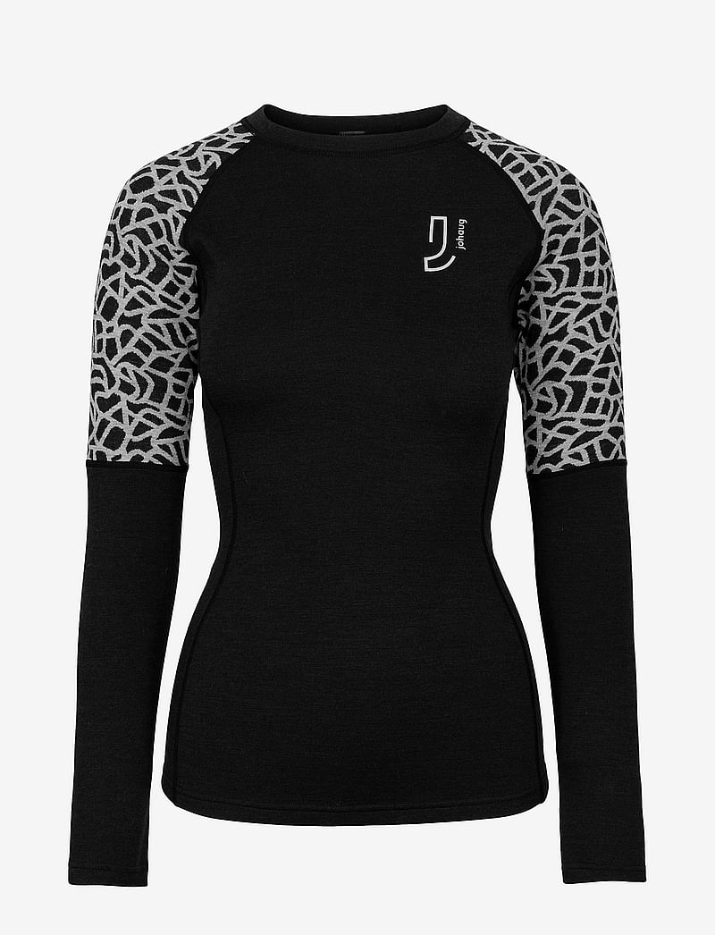 Johaug - WIN Wool Long Sleeve - base layer tops - black - 1