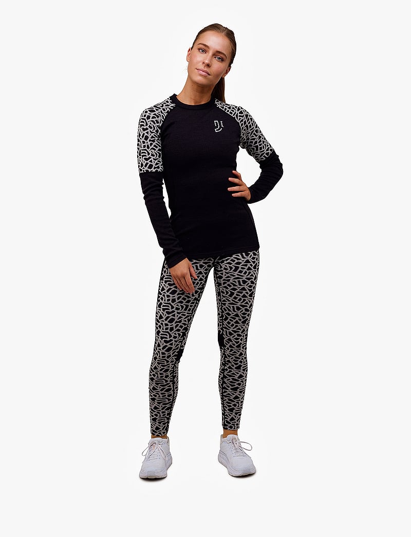 Johaug - WIN Wool Long Sleeve - base layer tops - black - 4