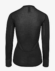 Johaug - Lithe Tech-Wool Long Sleeve - aluskihina kantavad alussärgid - black - 2