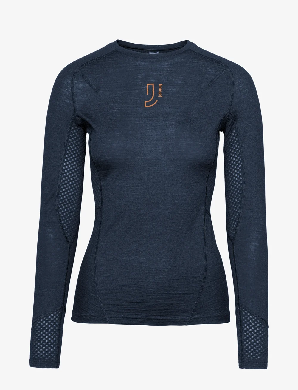 Johaug - Lithe Tech-Wool Long Sleeve - langærmede t-shirts - mnavy - 0