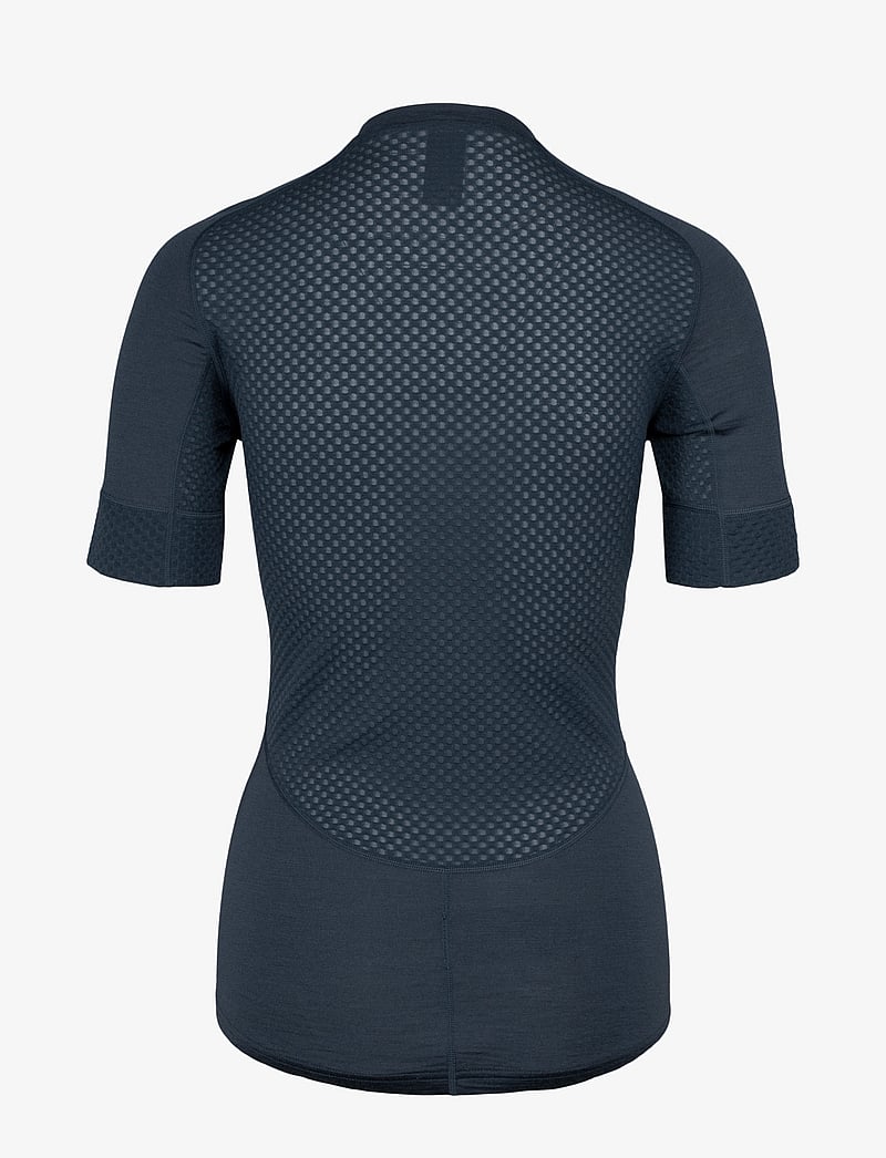 Johaug - Lithe Tech-Wool Tee - aluskihina kantavad alussärgid - mnavy - 2