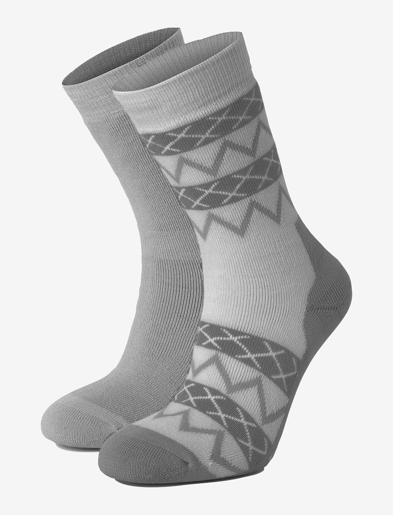 Johaug 2-Pk Wool Socks, 39-41, Grey, Sokker > Almindelige Sokker, Dame