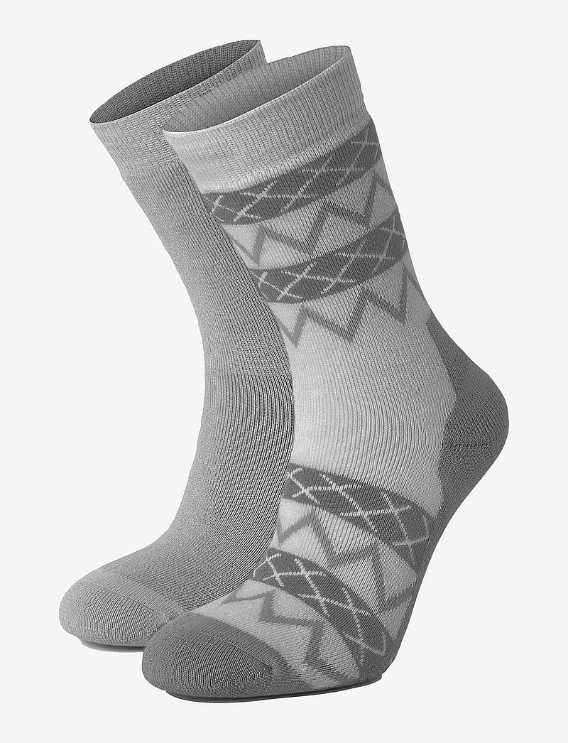 Johaug - 2-PK WOOL SOCKS - bielizna i skarpetki - grey - 0