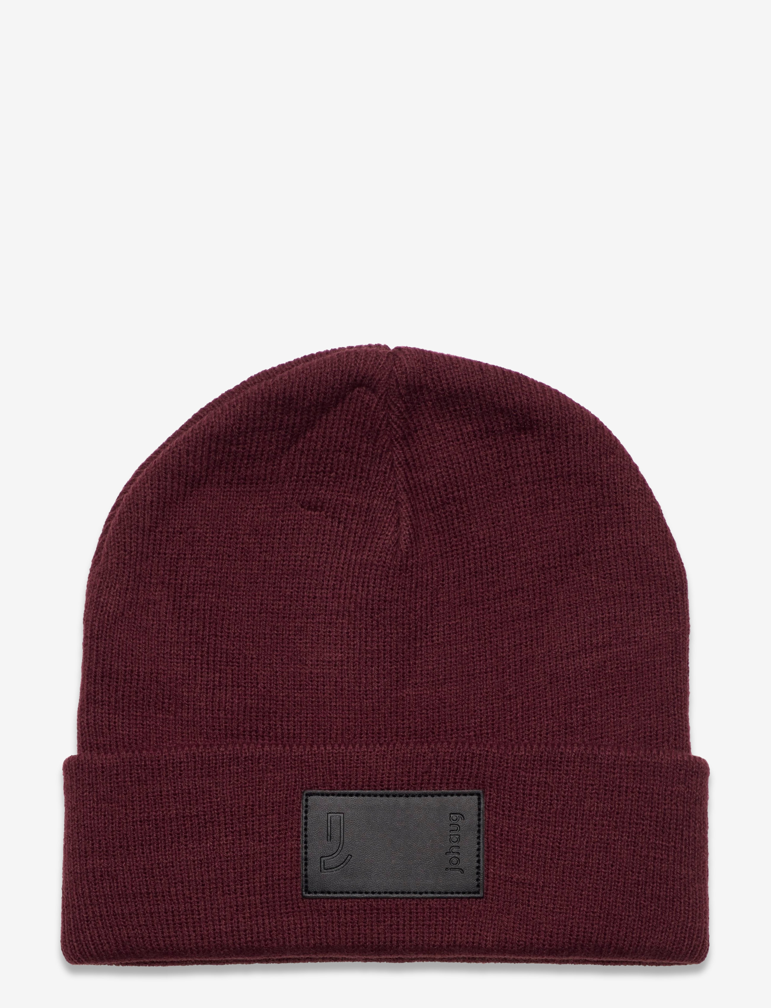 Fold Beanie - BROWNISH RED