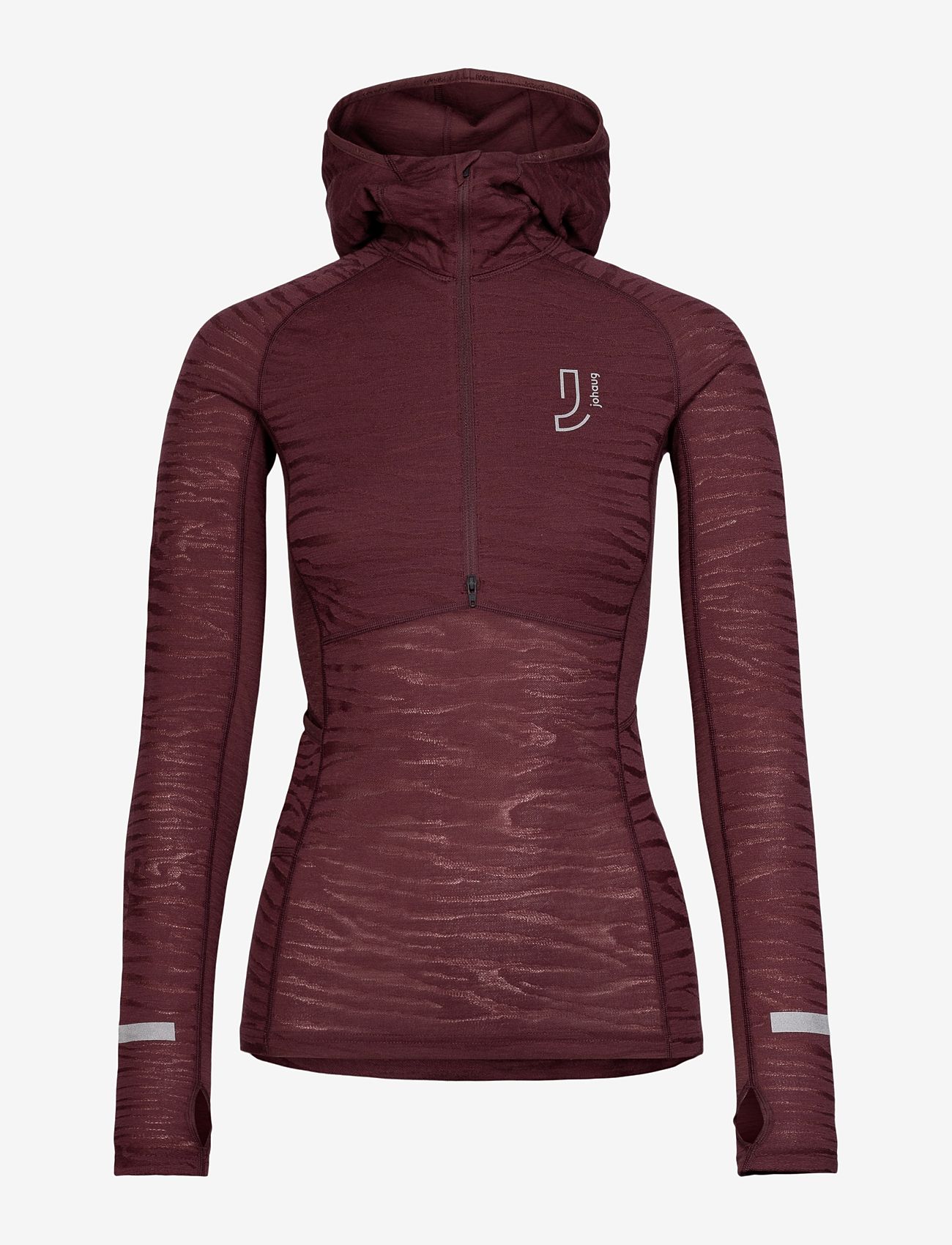 Johaug - Advance Tech-Wool Hood - Üleriided - brownish red - 0