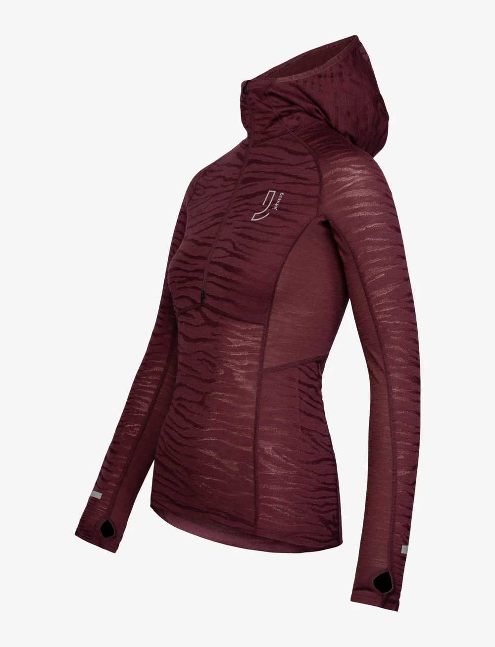 Johaug - Advance Tech-Wool Hood - funktionsunterwäsche - oberteile - brownish red - 1