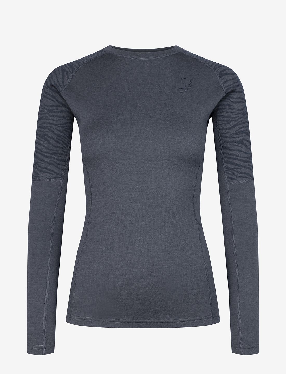 Johaug - Elevate Wool Long Sleeve - funktionsunterwäsche - oberteile - ink - 1