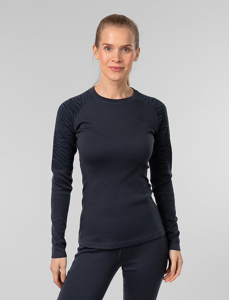 Johaug - Elevate Wool Long Sleeve - base layer tops - ink - 0