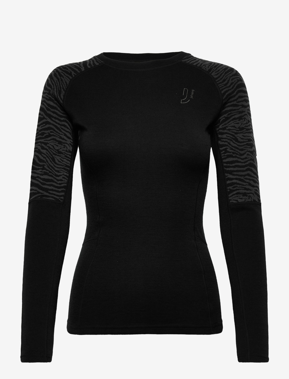 Johaug - Elevate Wool Long Sleeve - iekšējais slānis – augšdaļas apģērbs - tblck - 1