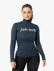 Johaug - Rib Tech Half Zip - bluzki termoaktywne - matte navy - 2