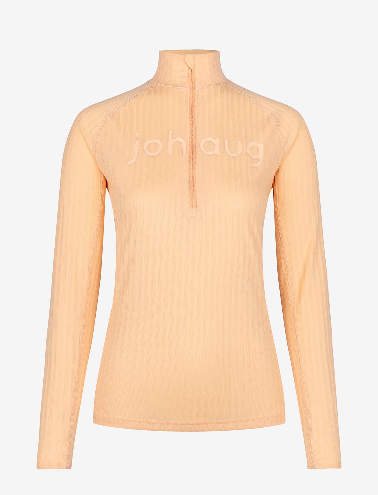 Johaug - Rib Tech Half Zip - funktionsunterwäsche - oberteile - orange - 0