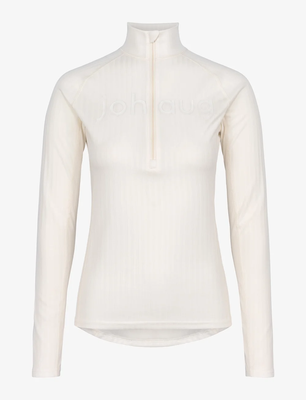 Johaug - Rib Tech Half Zip - underställströjor - tofu - 0