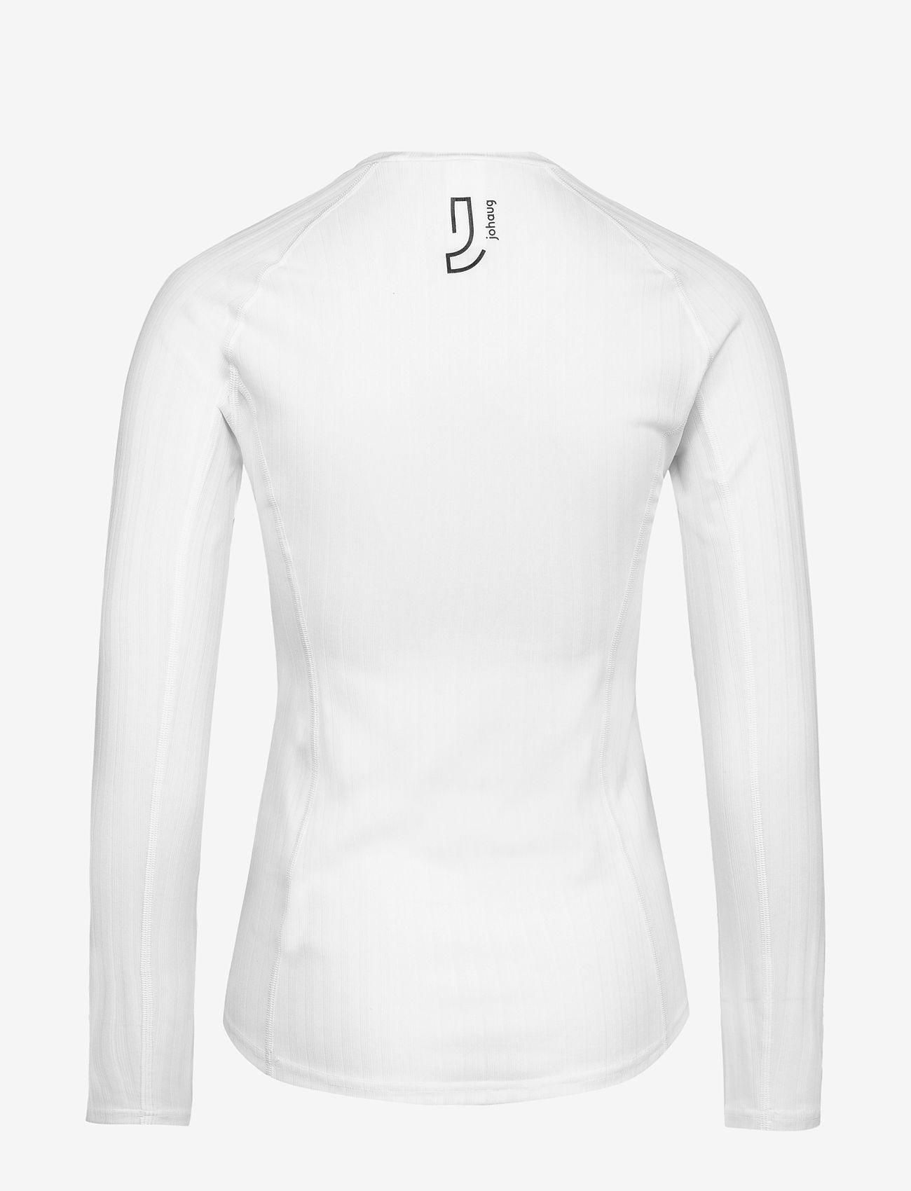Johaug - Rib Tech Long Sleeve - jacken & mäntel - white - 1