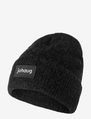 Johaug - Softie Wool Rib Beanie - skrybėlės - black - 0